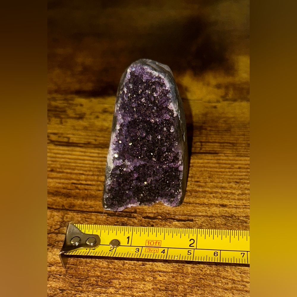 Natural Deep Purple Uruguay Amethyst Crystal Cluster Upright Stone Raw Amethyst